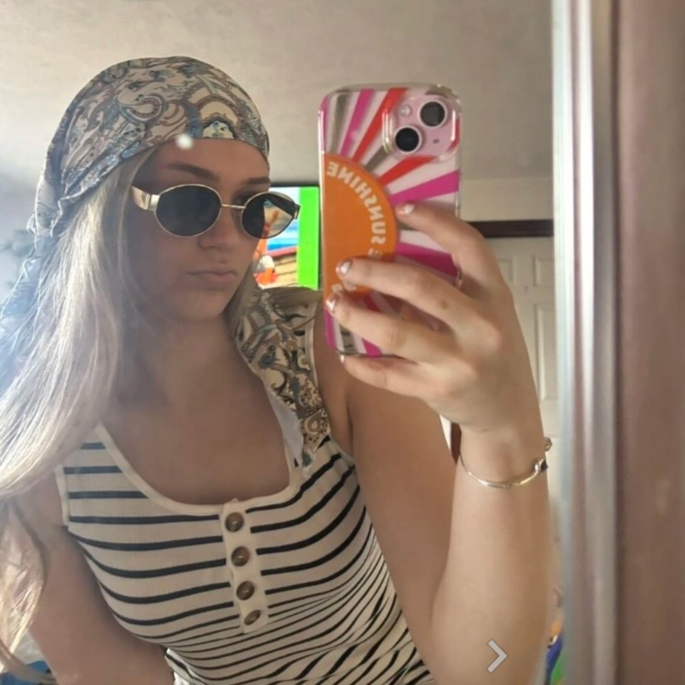2 Pairs Metal Frame Oval Shaped Trendy Fashion Sunglasses 90's Y2K